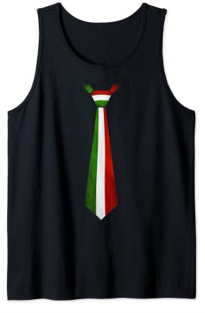Italienische Flagge Krawatte T-Shirt Geschenk für Italiener Tank Top