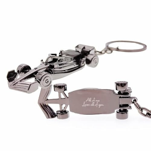 Portachiavi Formula 1 con incisione - All Of Me Loves All Of You, Nero