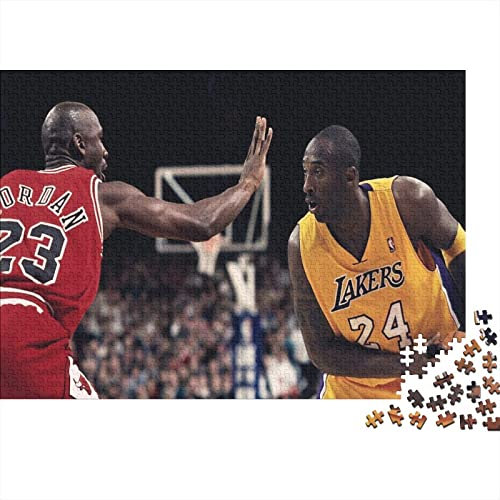 Kobe Bryant Puzzle 1000 Teile,Puzzle 1000 Teile Erwachsene Kinder,Klassische Puzzle 1000 Stück,Geschicklichkeitsspiel Für Die Ganze Familie,NBA Basketball Puzzle 1000pcs