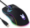 Greshare Gaming-Maus, 12 Farben, hintergrundbeleuchtete optische Spielmäuse, ergonomisch, USB, verkabelt mit 7200 DPI und 7 Tasten für Computer/Win/Mac/Linux/Android/iOS (Black USB)