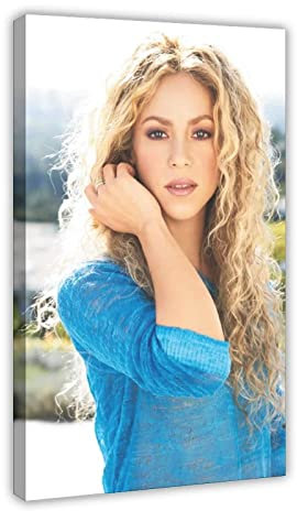 ZANNZA Peinture d'art de mur de toile 50 * 70cm Shakira 06 Poster e Wall Art Modern Family camera da letto Decor Senza Cornice