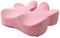 Surwin Sitzkissen, Donut Kissen Memory Schaum Sitzkissen Orthopädisch Sitzkissen Bürostuhl Hämorrhoiden Sitzkissen Sitzring, Steißbein Entlastung für Taille, Gesäß (44x41x10cm,Rosa)