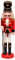 Ciao- Schiaccianoci Natale Soldatino con baionetta (38cm) in legno e tessuto, rosso/nero