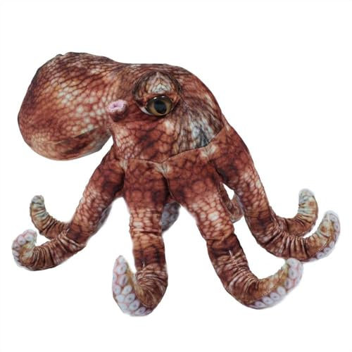 PIA Plüschtier Krake 32 cm, braun, Kuscheltiere Stofftiere Meerestier Ozean Kraken Tintenfisch