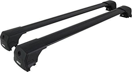 OMAC Dachträger Grundtäger kompatibel mit BMW IX3 G08 2020-2025 Aluminium 75kg Schwarz 2tlg Geschlossene Reling für Fahrradträger, Dachboxen, Skiträger Abschließbar