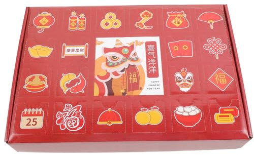 GOOHOCHY & Bag Blank Paper Advent Calendar Numbers to Fill 20 Raffle Case Christmas Calendars for Kids Empty Gadget Case Raffle Ticket Self Made Cardboard Cave Music