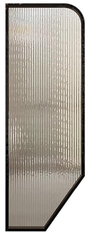 PROUH Urinal-trennwand Für Öffentliche Toiletten,Wand Befestigtes Männer-Urinal-sichtschutz-wc-trennwand Durchscheinender Raumteiler Aus Gehärtetem Glas Für Bad/Hotel (Black 1 Piece)
