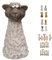 NETPROSHOP Zaunhocker Zaunfigur Viele Tiere und Figuren Steinzeug Höhe ca. 16-18 cm, Auswahl:Schaf