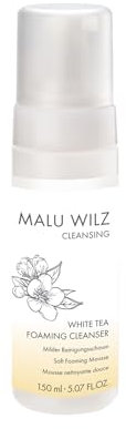 Malu Wilz White Tea Foaming Cleanser 150ml I Reichhaltiger Reinigungsschaum für starke Gesichtsreinigung & Gesichtspflege I Revitalisierende Skincare