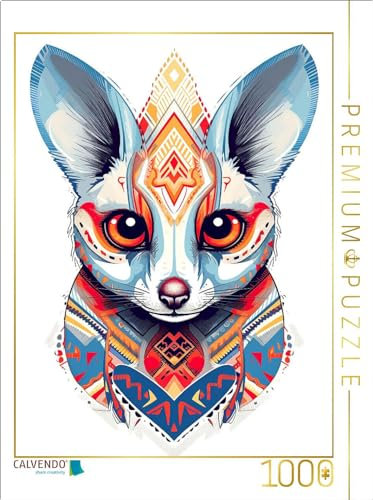CALVENDO Puzzle Katta Lemur im Tattoo Design | 1000 Teile Lege-Größe 48 x 64 cm Foto-Puzzle für glückliche Stunden