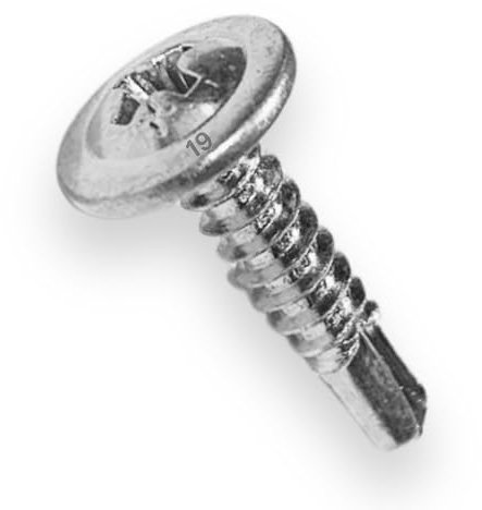 CUBIBOO® 100 Vis Autoforeuse Metal Ø4.2x19mm à tête large bombée à empreinte PH/cruciforme + Mètre Ruban de 1 Mètre - Vis Autoperforante - Vis Placo