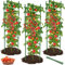 MYMULIKE 3Pack Tomato Support, 51 Inch Large Tomato Cages for Garden Trellis Vertical Climbing Plants Support, Tomato Stand, Rustproof Plant Trellis for Tomatoes, Beans, Peppers,Flowers