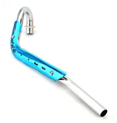ENLIGMA Motorräder Auspuffanlage Für Motocross Dirt Bike KLX110 Pit Bike 70cc 110cc 125cc 150cc Motorrad 28MM Modifizierte Auspuffrohr(Long)