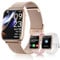 Montre Connectée Femme, 1.83 Smartwatch avec Appel Bluetooth, 113+ Sportifs, Podometre, Cycle Menstruel, Moniteur Sommeil, Montre Femme Connectée, Bracelet Connectée pour Android iOS (Or Rose)