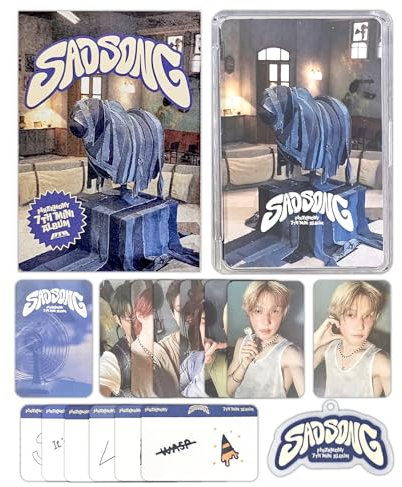 P1Harmony - 7th Mini Album [SAD SONG] (Nemo Album Ver.) Nemo Alum + Selfie Photo Card + Cover Card + Random Photo Card + Keyring + Sticker + 3 Extra Photocards