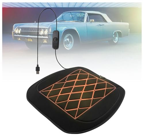 Wizvox Auto Sitzheizung Auflage, USB,Stromschutz Sitzauflage Auto Beheizbar Universell,Bequem Sitzheizung Nachrüsten für LKW 1 Stück