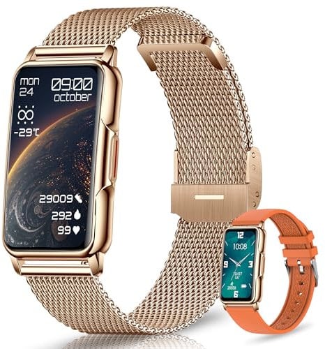 Smartwatch Uomo Donna, 1,47 HD 126+ Sportive Orologio Smartwatch con Notifiche Bluetooth, Pedometro, Monitoraggio del Sonno, Cardiometro SpO2, Fitness Tracker Impermeabile IP68 per Android/iOS