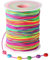 Fascia elastica per braccialetti, 1 mm x 100 m, filo elastico, filo di perline, arcobaleno, corda per fai da te per gioielli fai da te