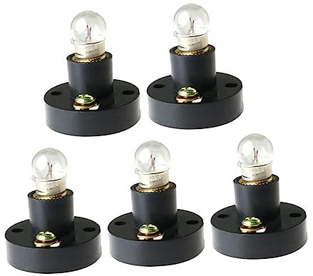 Vaguelly Lot de 5 Douilles à Vis E10 pour Ampoule Équipement de Laboratoire de Physique Enseignement Aux Étudiants