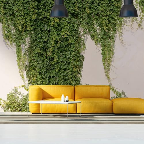 Profhome Steinoptik Tapete 392271-GU Vliestapete grün creme-weiß Fototapete 0,53 m x 20,10 m / 10,39 m2