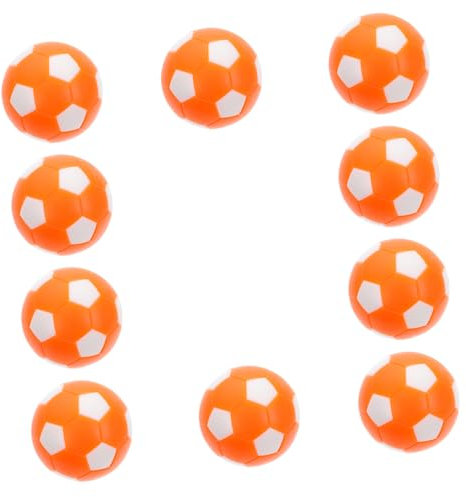 KOMBIUDA 10 Stück Orange Weißer Fußball Mini Fußball Tischfußbälle Fußballmaschine Fußball Desktop Spiel Fußbälle Tischspiel Fußball Fußballspielbälle Fußballspiel Zubehör