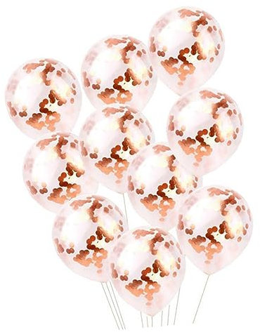 CAXUSD Palloncini Per Compleanno 18 Anni Set Decorativi Oro Rosa Palloncini in Lattice Naturale Paillettes