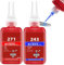 50mlx2 Thread Lock Blue And Red,Thread Lock,Th-Read Sealant,Blue Threadlock,Low And High Viscosity Adhesive For Securing Screws,Against Loosening,Stable,Anti-Rust,Vibration Resistant Liquid Adhesive