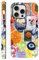 Yirlbey Handyhülle für iPhone 15 Pro Hülle 6,1, Aesthetic Summer Collage Obst Muster Motiv Design für Mädchen Schutzhülle Zweischichtige Stoßfest Weiche Bunt Silikon TPU Bumper Case, Retro