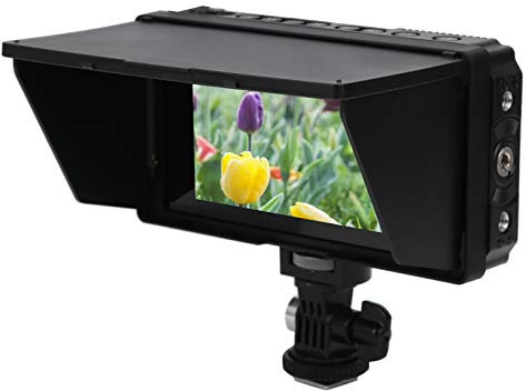 Rankomu FOTGA C50 - Monitor de campo de cámara con pantalla táctil IPS de 5 pulgadas, brillo de 2000 nits, entrada/salida HDMI 4K, kit de monitor de cámara profesional