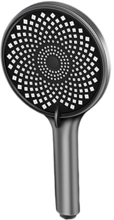 Pressure Boosting Shower Heads, Water Efficient Rainfall Shower Head, Anti-Clog Black Shower Head for Low Water Pressure, Bathroom & Hotel Use
