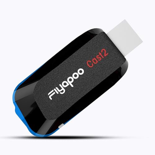FIYAPOO 4K Ultra HD Wireless Display Adapter - AirPlay/Miracast/DLNA Triple Protocol HDMI Dongle