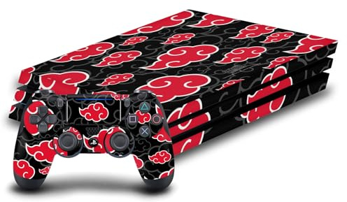 Head Case Designs Offizielle Naruto Shippuden Akatsuki Ikonisch Vinyl Haut Gaming Aufkleber kompatibel mit Sony PlayStation 4 PS4 Pro Console and DualShock 4 Controller
