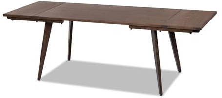 Jennifer Taylor Home Capri 59-90.5 Solid Oak Wood 6-8 Seat Extendable Leaf Dining Table,