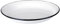 Ibili 912932 Assiette en acier émaillé vitrifié Blanche 32 cm