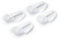 Prym 526301 Innenlaufrollen mit Faltenhaken 8 mm weiß, Kunststoff, White, Laufrollen, 50 Stück