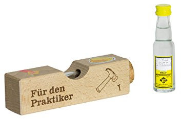 Weisenbach - Wasserwaage (Holz, klein) - für den Praktiker - 20 ml Waldhimbeergeist