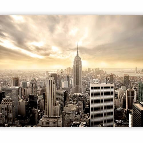 murando - Vlies Fototapete New York 300x231cm - Foto Tapete Schlafzimmer Wohnzimmer Moderne Vliestapete XXL Wandtapete Motivtapeten 3d Effekt Wand Dekoration - Stadt City NY Manhattan 100404-2