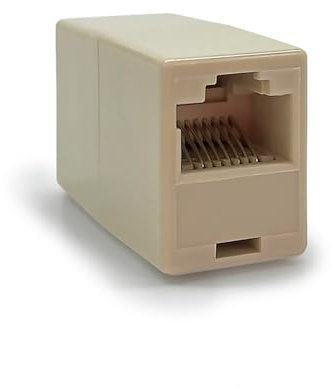 Waytex 39324 Coupleur Téléphone RJ45 F/F Adaptateur 2 prises RJ45 8P8C Prolongateur Coupleur Câble téléphone