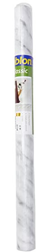 Fablon Classic Selbstklebendes Vinyl in Marmor-Optik, 45 cm x 2 m, Grau