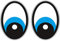 Augen Blau Saugroboter,Aufkleber,Staubsauger Roboter,Sticker,Eye,Stickers,Yeux Rasenmäher Mähroboter