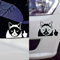 Autoaufkleber Katze 2 Stücke, Reflektierende Katzen Aufkleber Auto Lustige Autoaufkleber für Wasserdichte Abdeckung Kratzer Schwarz und Weiß