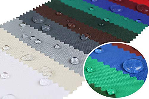 Wasserdichter Stoff PREMIUM PU/WD Outdoor Stoff Gewebe Abdeckplane/Wasserdicht (Dunkelgrau - 49)