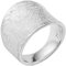 Vinani Damen Ring 925 Silber - gewölbt schlicht gebürstet breit massiv - 925 Sterling Silber für Frauen - Gr. 58 (18.5) 2RMX58