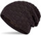 Hatstar Warme gefütterte Feinstrick Damen Beanie Herren Mütze | mit Flecht Muster und sehr weichem Fleece Innenfutter | Unisex Wintermütze weich & warm (8 | braun)