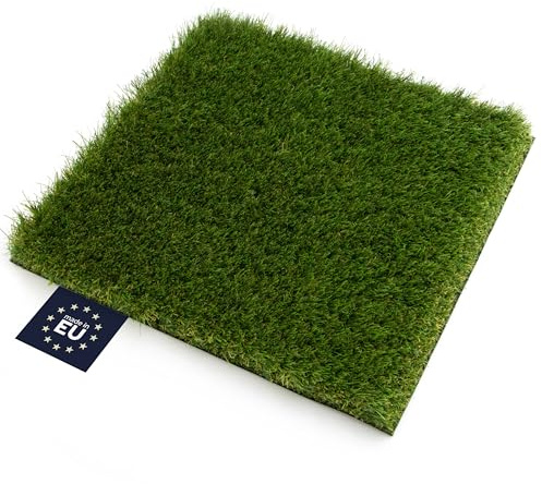 Primaflor Kunstrasen Megan | 200x150 cm | Grün | 40 mm hoch | UV-stabil | wasserdurchlässig | wetterfest | Kunstgras als Outdoor Bodenbelag Rasenteppich für Garten, Balkon, Terrasse und Dachterrasse
