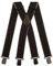 Olata Extra Breite Hosenträger für Herren – 5 cm breit, Robust und Verstellbar mit Stabilen Clips, Ideal für Arbeit und Elegante Outfits. Schwarz/Grau (Schwarz Clips)