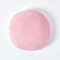 Homescapes Samt rundes Kissen 40 cm in Rosa aus 100% Baumwollsamt – ideal als kleines Sitzkissen, Bodenkissen, Sitzerhöhung, Sofakissen oder Auto Sitzkissen mit Kissenfüllung, Altrosa
