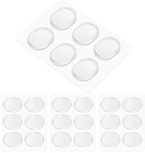Flexzion Drum Gel Pads, 24 Stück Clear Snare Drum Gum Dampener Resonance Pads, Oberton-Kontrolle, ungiftige Schalldämpfung, für Schlagzeug Set Kopfabdeckung Cymbals Set
