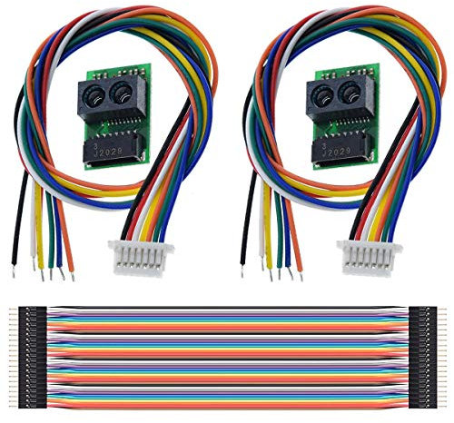 Youmile 2Pack-Distanzsensormodul GP2Y0E03 Infrarot-Entfernungssensor 4-50CM I2C-Ausgang für Arduino mit M-M Dupont-Kabel 20PIN