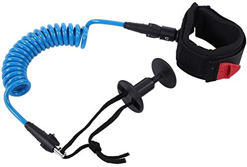 Outbit Bodyboard Leine - Bodyboard Coiled Wrist Leash Board Surfzubehör 5.5MM/5ft für Handgelenke oder Anker in verschiedenen Größen.(BLAU)